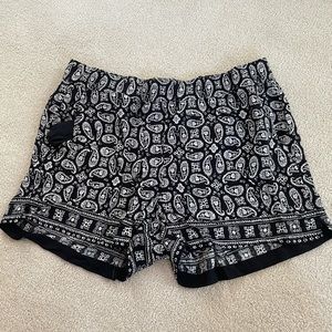 Madewell linen pull on shorts